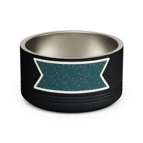 Oakland Lake Merritt Reflections Pet Bowl — front view