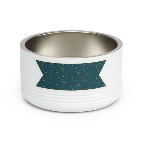 Oakland Lake Merritt Reflections Pet Bowl — front view