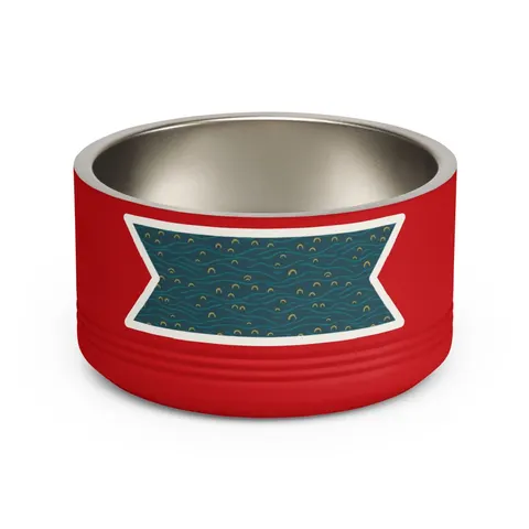 Oakland Lake Merritt Reflections Pet Bowl — front view