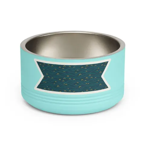 Oakland Lake Merritt Reflections Pet Bowl — front view