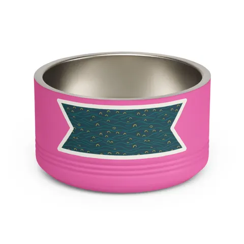 Oakland Lake Merritt Reflections Pet Bowl — front view
