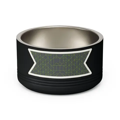 Oakland The Town Grid Pet Bowl — back view