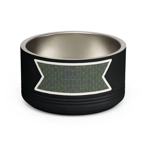 Oakland The Town Grid Pet Bowl — front view