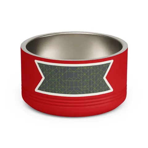 Oakland The Town Grid Pet Bowl — front view