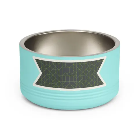 Oakland The Town Grid Pet Bowl — front view