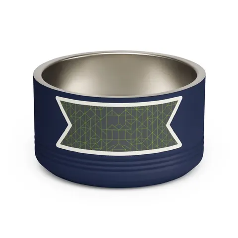 Oakland The Town Grid Pet Bowl — front view