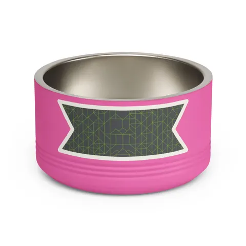 Oakland The Town Grid Pet Bowl — front view