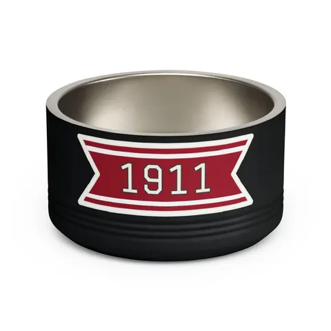 Kappa 1911 Cane Lines Pet Bowl — front view