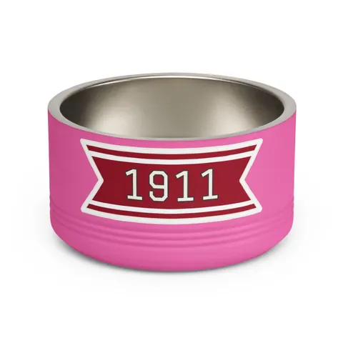 Kappa 1911 Cane Lines Pet Bowl — front view