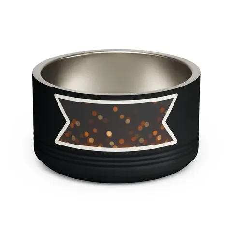 Faith Flag Candlelight Meditation Pet Bowl — front view