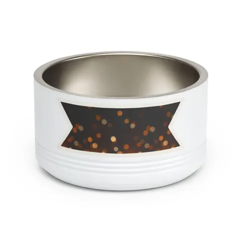 Faith Flag Candlelight Meditation Pet Bowl — front view