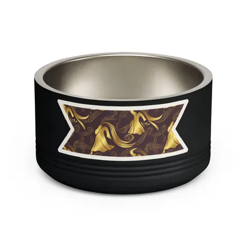 Faith Flag Gospel Choir Robes Pet Bowl — front view