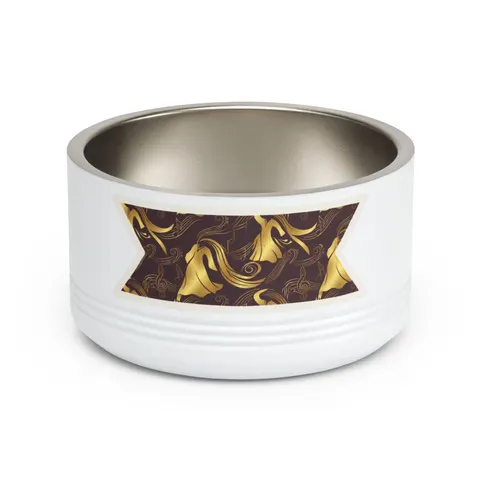 Faith Flag Gospel Choir Robes Pet Bowl — front view