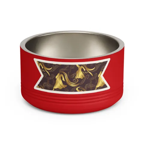 Faith Flag Gospel Choir Robes Pet Bowl — front view