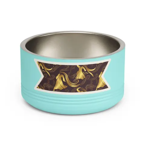 Faith Flag Gospel Choir Robes Pet Bowl — front view
