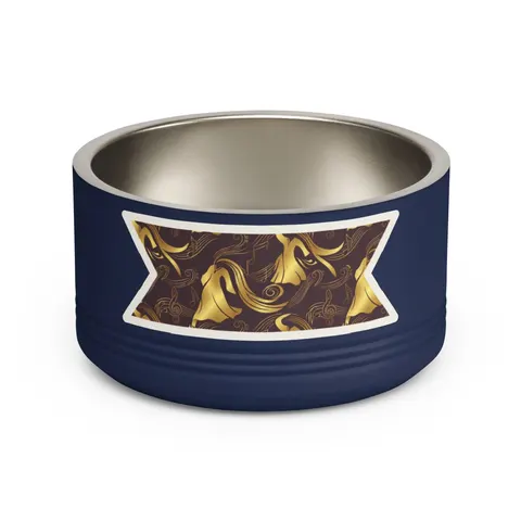 Faith Flag Gospel Choir Robes Pet Bowl — front view