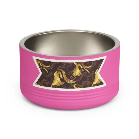 Faith Flag Gospel Choir Robes Pet Bowl — front view