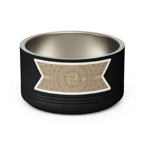 Faith Flag Multi-Faith Harmony Circle Pet Bowl — back view