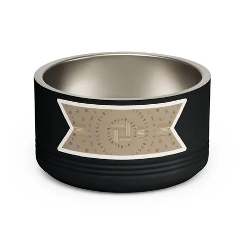 Faith Flag Multi-Faith Harmony Circle Pet Bowl — front view