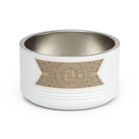 Faith Flag Multi-Faith Harmony Circle Pet Bowl — front view