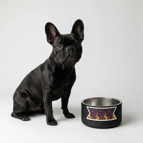 Faith Flag Pentecostal Fire Pet Bowl