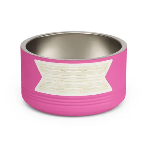 Faith Flag Scripture Highlight Banner Pet Bowl — front view