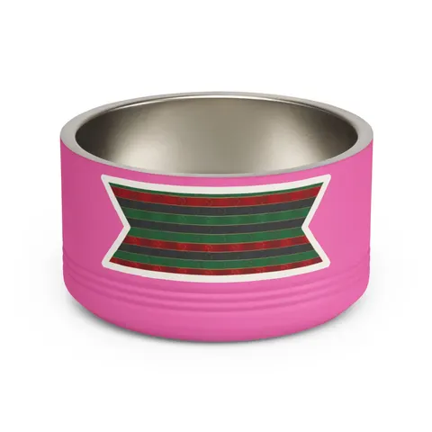 African Diaspora Continent Outline Pet Bowl — front view