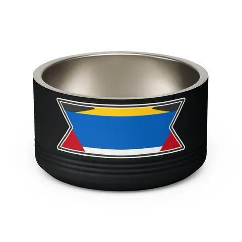 Antigua & Barbuda Rising Sun Pet Bowl — back view