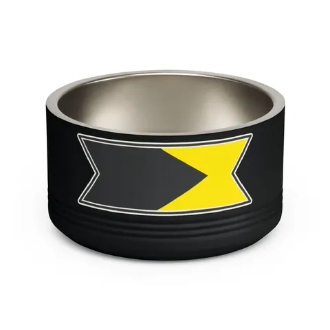 Bahamas Aqua Triangle Pet Bowl — front view