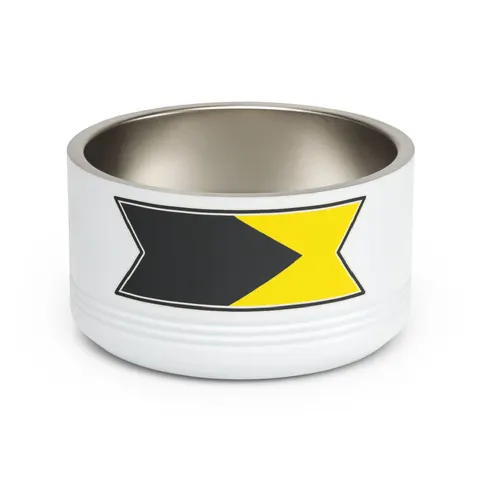 Bahamas Aqua Triangle Pet Bowl — front view