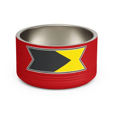 Bahamas Aqua Triangle Pet Bowl — front view