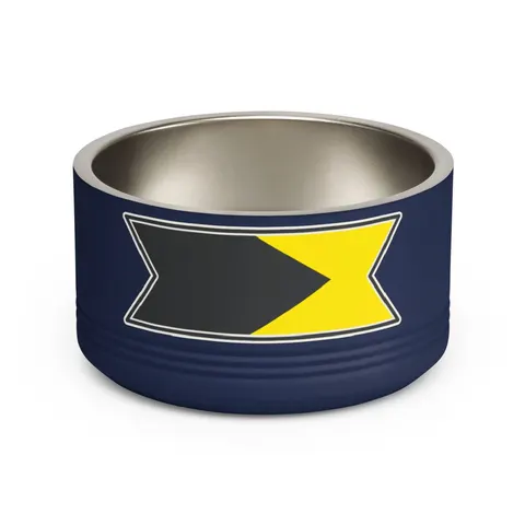 Bahamas Aqua Triangle Pet Bowl — front view