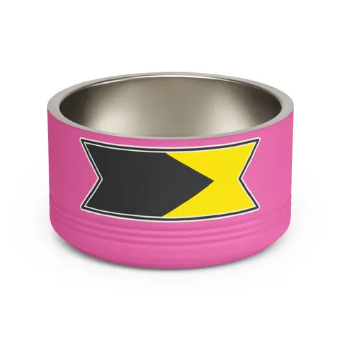 Bahamas Aqua Triangle Pet Bowl — front view