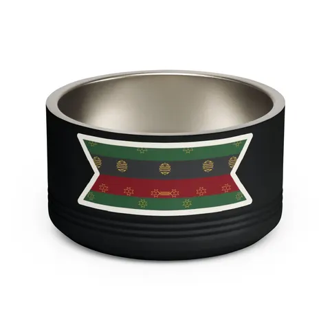 Black American Heritage Black American Heritage Flag Pet Bowl — front view