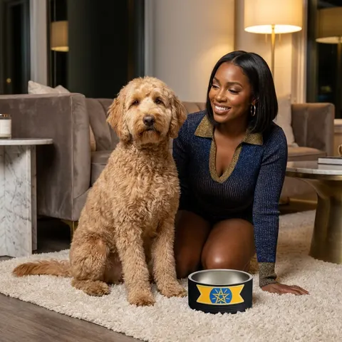 Ethiopia Green Yellow Red Pet Bowl