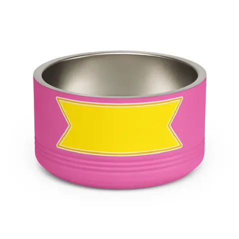 Gabon Green Yellow Blue Pet Bowl — front view