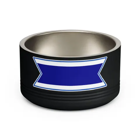 Gambia Red Blue Green Pet Bowl — front view