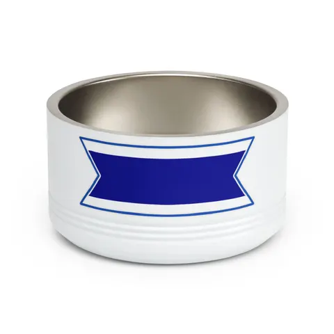 Gambia Red Blue Green Pet Bowl — front view