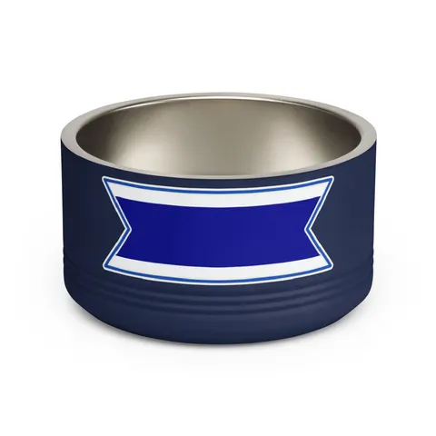 Gambia Red Blue Green Pet Bowl — front view