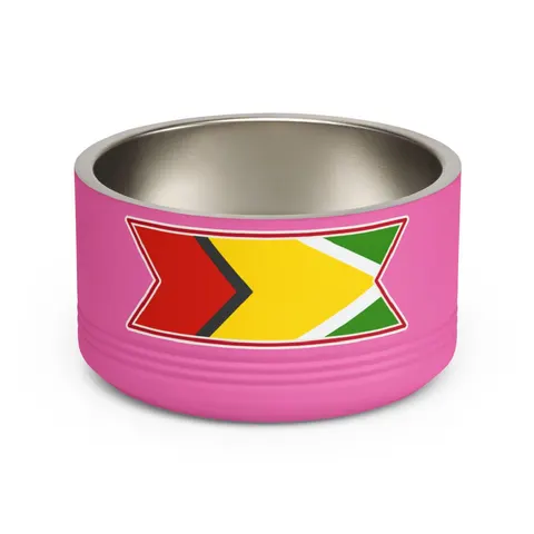 Guyana Arrowhead Design Pet Bowl — front view