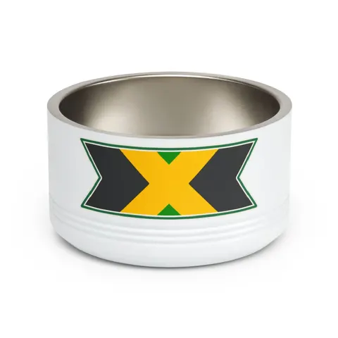 Jamaica Gold Cross Pet Bowl — front view