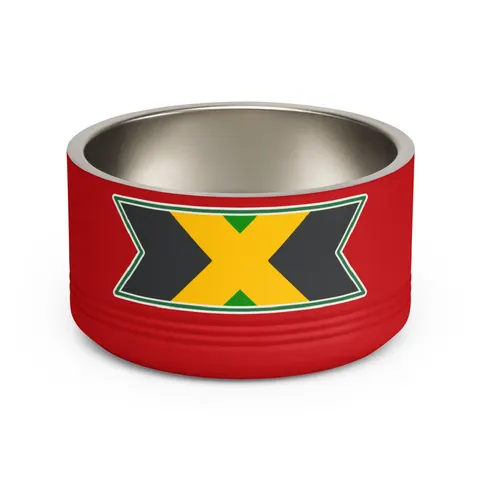Jamaica Gold Cross Pet Bowl — front view