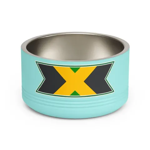 Jamaica Gold Cross Pet Bowl — front view