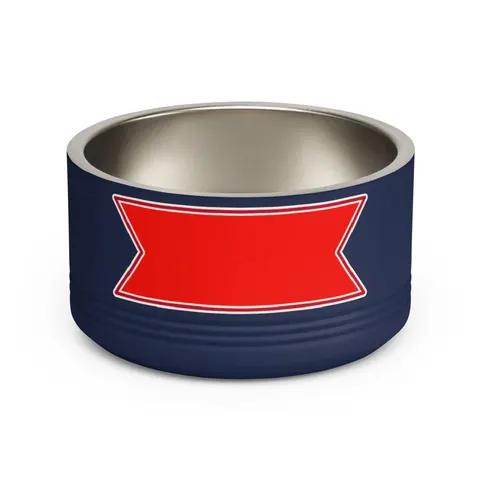 Malawi Rising Sun Pet Bowl — front view