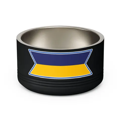 Mauritius Color Bands Pet Bowl — back view