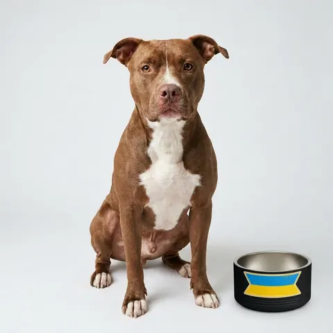 Rwanda Sky Blue & Sun Pet Bowl