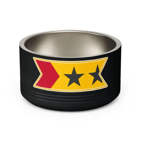 São Tomé & Príncipe Stars & Stripes Pet Bowl — back view
