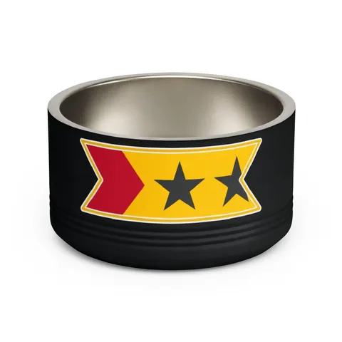 São Tomé & Príncipe Stars & Stripes Pet Bowl — front view