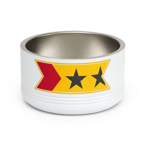 São Tomé & Príncipe Stars & Stripes Pet Bowl — front view
