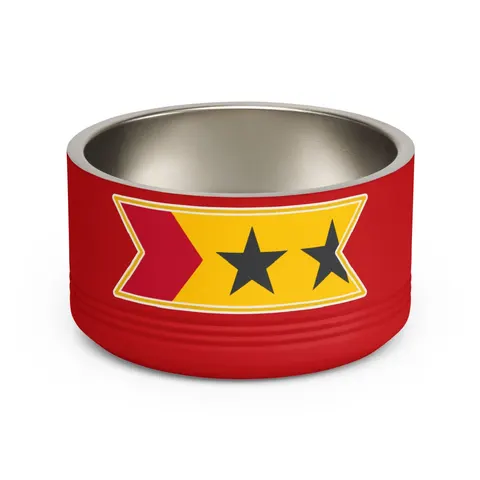 São Tomé & Príncipe Stars & Stripes Pet Bowl — front view